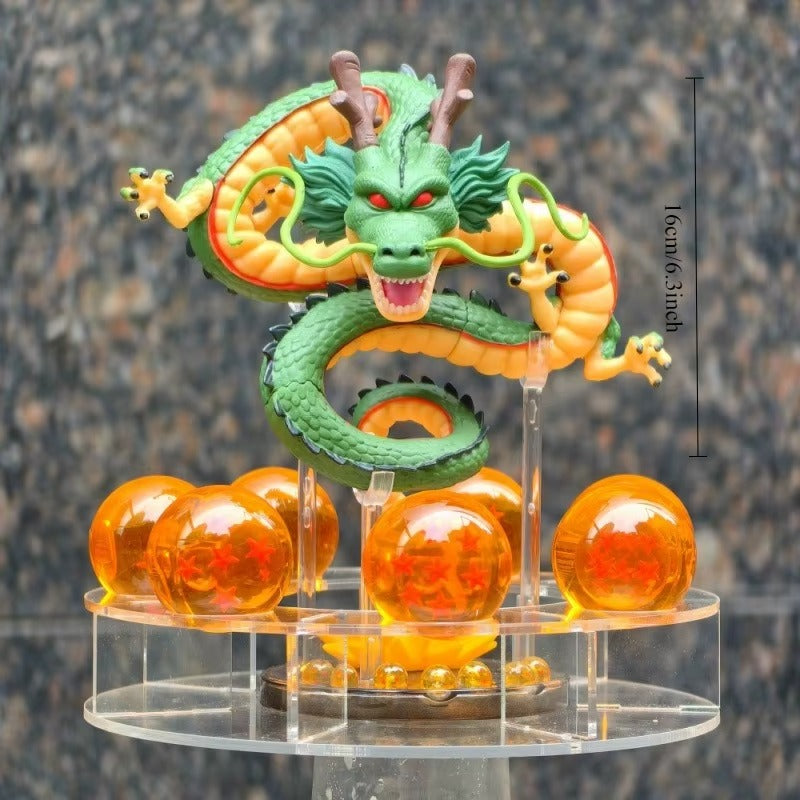 Figurine Dragon Ball Z Dragon Shenron et ses 7 Boules de Cristal